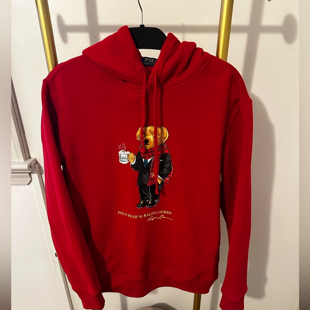 Red Polo hoodie sweatshirt